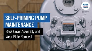 SelfPriming Pump Maintenance  Back Cover Assembly amp Wear Plate Removal [upl. by Luhe]