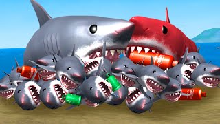 BLOWING UP EVERY SHARK IN THE GAME  Amazing Frog Part 187  Pungence [upl. by Negem]