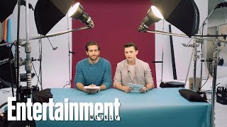 Tom Holland amp Jake Gyllenhaal Interview Each Other  Digital Cover Shoot  Entertainment Weekly [upl. by Leksehcey]