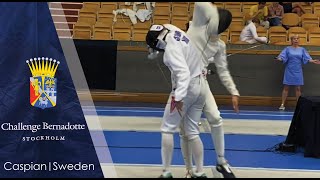 Challenge Bernadotte 2024 epee pool Caspian P vs Tomas Geitung [upl. by Wende]