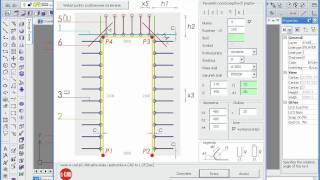 Rysowanie zbrojenia wokół otworu drzwi przy użyciu nakładki eCAD Żelbet [upl. by Nonnahsal]