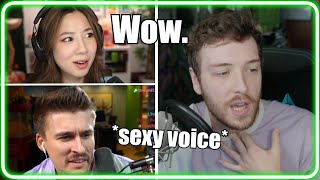 Big streamers amazed by CdawgVAs voice acting skills Ft Sykkuno Miyoung Fuslie Ludwig [upl. by Hylton]