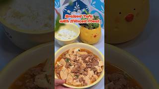 Braised Tofu with Minced Meat mukbang cooking recipe asianfood vietnamesefood foody eating [upl. by Aneleairam]