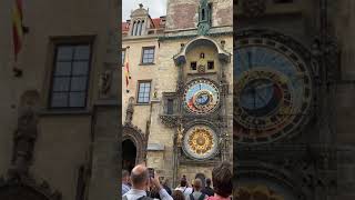 Oldest Operating Clock in the World Prague Astronomical Clock Shorts [upl. by Raddatz406]