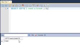 SQL Tutorial  41 SUBSTR RIGHT amp LEFT Functions [upl. by Niboc]