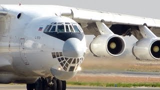 Ilyushin IL76TD ил 76 Takeoff HD [upl. by Nosretep]