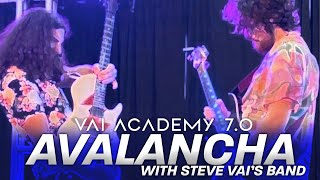 Avalancha with Steve Vais Band  Vai Academy 70 2024 [upl. by Ahsinrad]