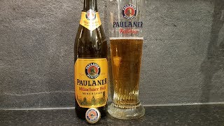 Paulaner Original Münchner Hell Munich Lager By Paulaner Brauerei Schörghuber  German Beer Review [upl. by Gris736]