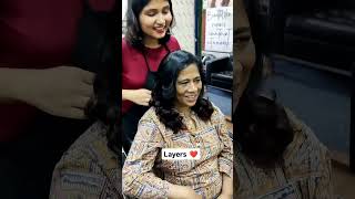 Layer cut  aroma salons Bangalore [upl. by Phi]