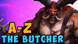 The Butcher A  Z  Heroes of the Storm HotS Gameplay [upl. by Cassiani]