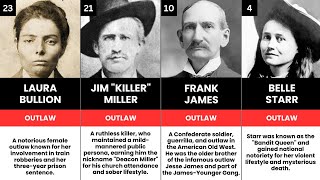 25 Notorious Outlaws of the Wild West [upl. by Elsbeth]