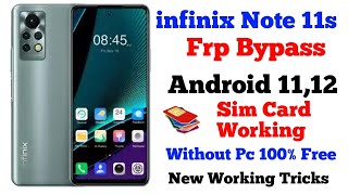 infinix note 11s frp Bypass Android 11  infinix X698 Frp bypass  infinix note 11s google account [upl. by Osrock]