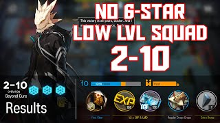 【明日方舟Arknights】210  Low LvlRarity Squad  Arknights Strategy [upl. by Dnalrah]