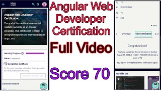 Angular Web Developer Certification Assessment  Infosys Springboard [upl. by Lledo]