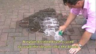 Cleaning oil stains from block paving [upl. by Acissehc66]