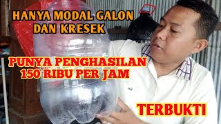 Hanya Modal Galon dan Kresek Hitam Kita Bisa Mempunyai Penghasilan 150 Per JamKok Bisa 😯 [upl. by Bevers925]