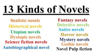 Kinds of Novel in English Literature in UrduHindi l Different Types of Novel with examples [upl. by Marijn240]