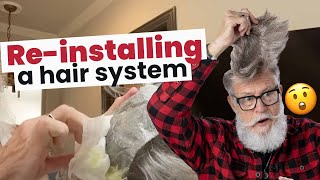 Rick shows how to remove and reinstall a hair system [upl. by Christal222]