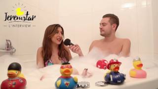 Eva Les Princes de lAmour 4 dans le bain de Jeremstar  INTERVIEW [upl. by Esiralc]