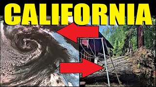 HURRICANE Force Winds Batter California  Bomb Cyclone [upl. by Nehtiek154]