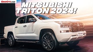 Mitsubishi Triton 2024 mesin sangar dan harga lebih murah dari Hilux  GridOto [upl. by Friedrich]