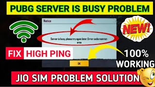 PUBG SERVER IS BUSY PLEASE TRY AGAIN LATER ERROR CODE RESTRICT AREA PROBLEM IN BATTLEGROUND MOBILE [upl. by Uhp]