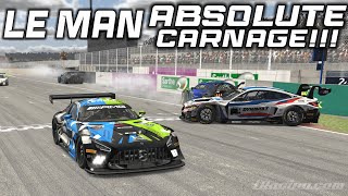 Insane Week 13 Carnage Epic Crashes at Le Mans  iRacing Chaos [upl. by Normand]