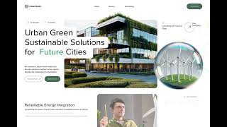 Urban Green Mindful Green Website Design Concept shorts [upl. by Adnert]