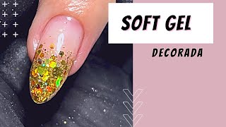 SOFT GEL DECORADA  PASSO A PASSO [upl. by Eiralam]