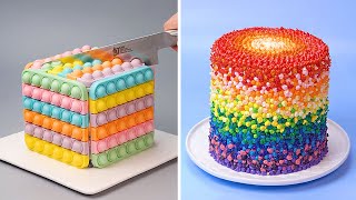 Top Amazing Rainbow Cake Decorating Ideas For All the Rainbow Cake Lovers  Perfect Colorful Cake 2 [upl. by Brynna]