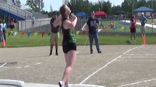 Erin Dunning 46 95quot SHOT PUT Breakdown [upl. by Ettenajna828]