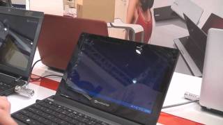 Packard Bell DOT SE 101inch Netbook with Dual Core Atom N550 hands on at IFA 2010 [upl. by Siri]