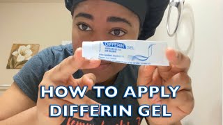 How to Apply Differin Gel  My Differin Skincare Routine [upl. by Eckardt861]