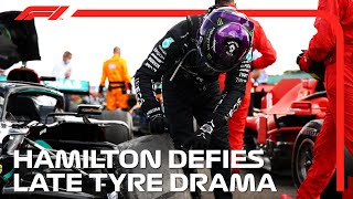 Hamilton Wins Despite Dramatic Late Tyre Issue  2020 British Grand Prix [upl. by Gael948]