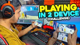 Playing Free Fire in Mobile amp PC at Same Time [upl. by Daisey452]