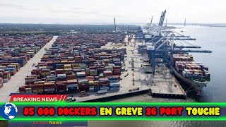 BREAKING 🛳 85K DOCKERS EN GREVE DANS 36 PORTS AU USA 🛳 [upl. by Eneliak581]