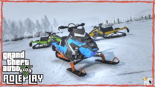 GTA 5 Roleplay  quotCrazy Snowmobile Ride Out Tripquot  Ep 39  StraightShootinRp [upl. by Yadsnil232]