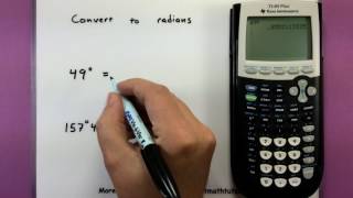 Trigonometry  How to convert between radians and degrees using a calculator [upl. by Lohcin]