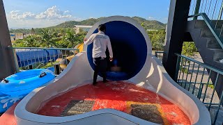 🐝 BeeBee Water Slide 💦 at Black Mountain Waterpark 🇹🇭 [upl. by Voccola335]