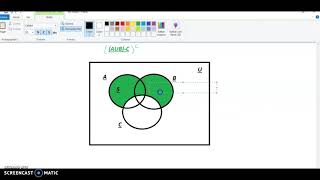 DIBUJAR DIAGRAMAS DE VENN EN PAINT [upl. by Maxi]