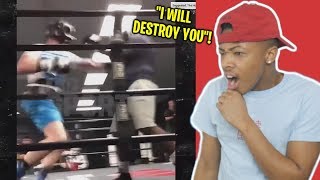 LOGAN PAUL KNOCK DOWNS SPARRING PARTNER IN LEAKED FOOTAGE LOGAN PAUL VS KSI [upl. by Fabria]