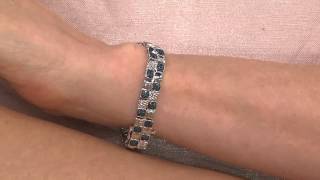 Blue Pave Cushion Diamond Tennis Bracelet Sterling810ct tw by Affinity with Mary Beth Roe [upl. by Leanatan]