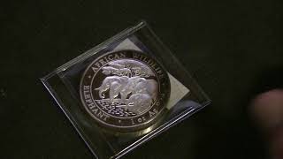 Coin review  African Wildlife Elephant Silver 2013 [upl. by Alomeda619]