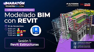 Curso Intensivo Ed 2 Modelado BIM con Revit  Sesión 1 Modelado BIM con Revit Estructuras [upl. by Supen]