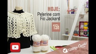 Aprenda com Vitória Quintal a fazer um pelerine com fio Jackard 14 [upl. by Meter975]