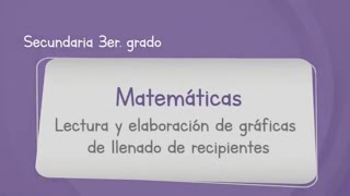 Matemáticas Tercer Grado de Secundaria Aprende en Casa 3 Lectura y elaboración de gráficas de [upl. by Kcyrred933]