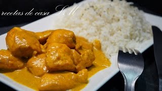 POLLO AL CURRY RECETA MUY FÁCIL Y RÁPIDA [upl. by Ellehctim]