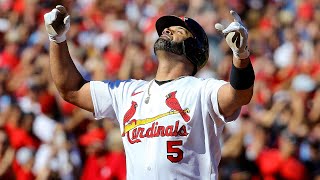 Albert Pujols homers in his final regular season home game [upl. by Sonafets]