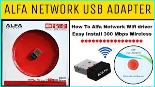 ALFA Network USB Adapter 80211n  How To Alfa Network Wifi driver Easy Install300Mbps Wireless Pico [upl. by Paige960]