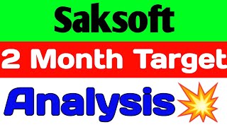 Saksoft share🚀saksoft share latest news today🪀 saksoft share news [upl. by Fasta]